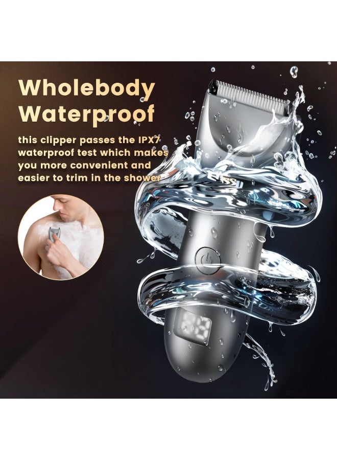 ENSSU Advanced Manscape for Men with BLADELOCK™ & LED Spotlight,Redefines Safe Body Hair Trimmer for Men. Engineered with a 6000 RPM Motor&LCD Display, This Trimmer for Men Offers Unmatched Tech-Driven Grooming. - Image 5